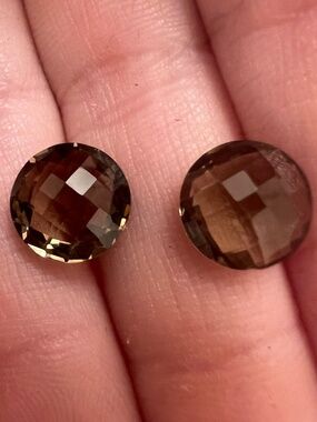 5.11ct pair of genuine smoky quartz from levian